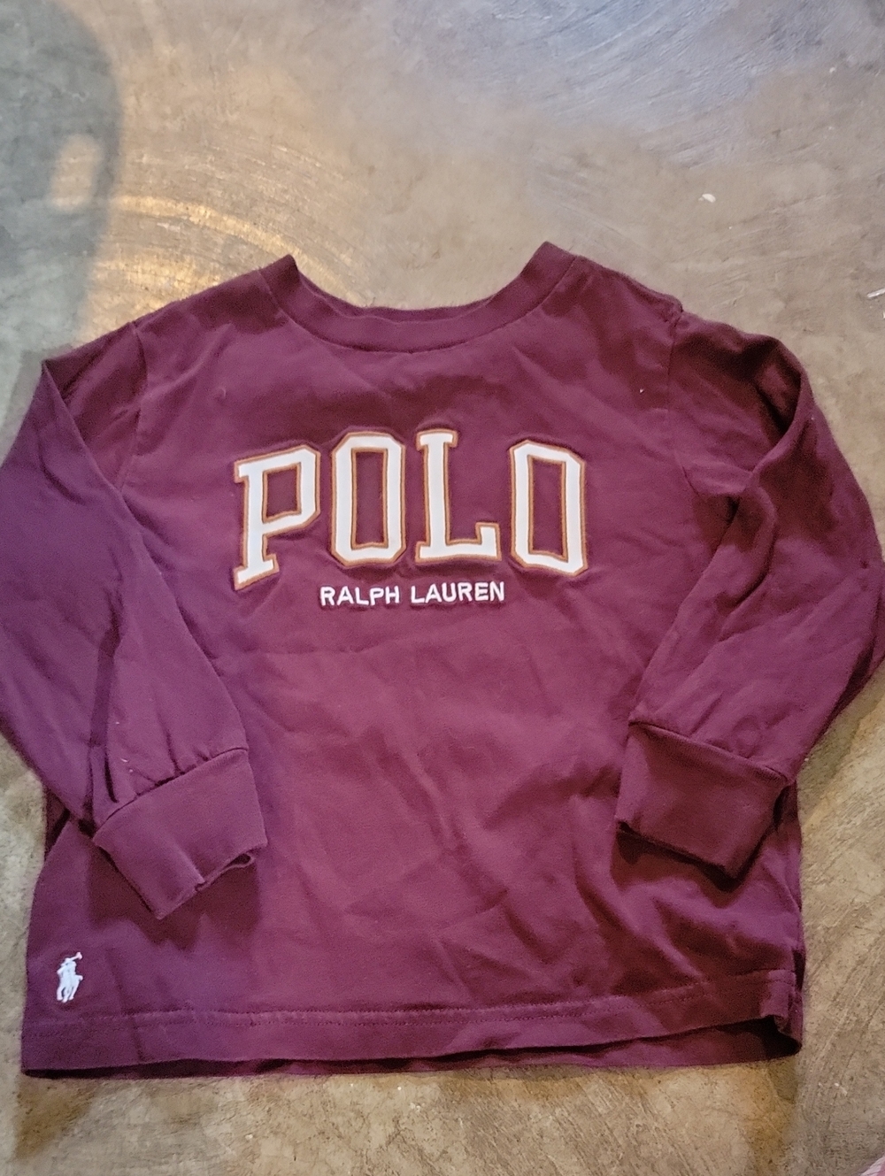 Polo Ralph Lauren Kids Long-Sleeve Logo Tee - Burgundy